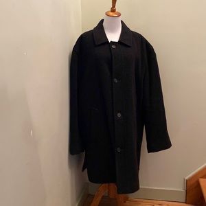 Grey Chaps mens wool coat size 46